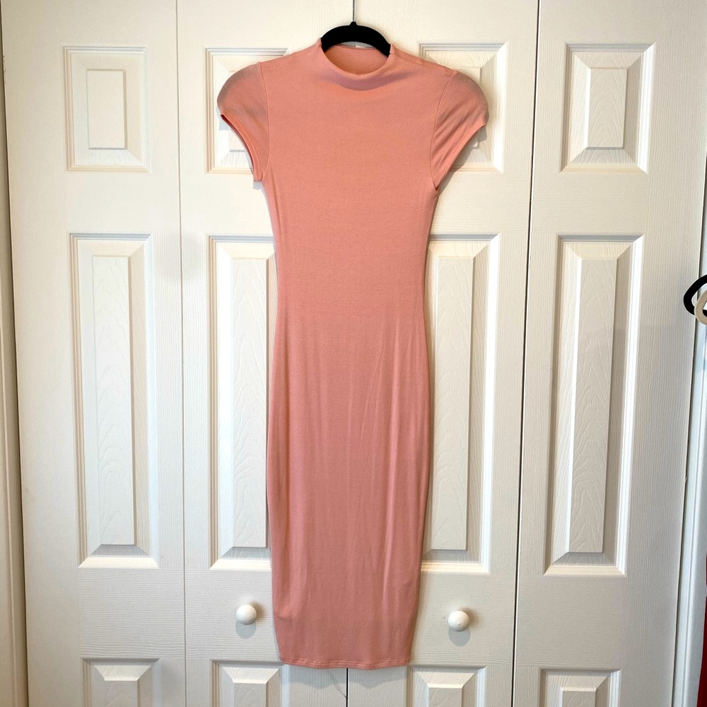 Midi pink dress